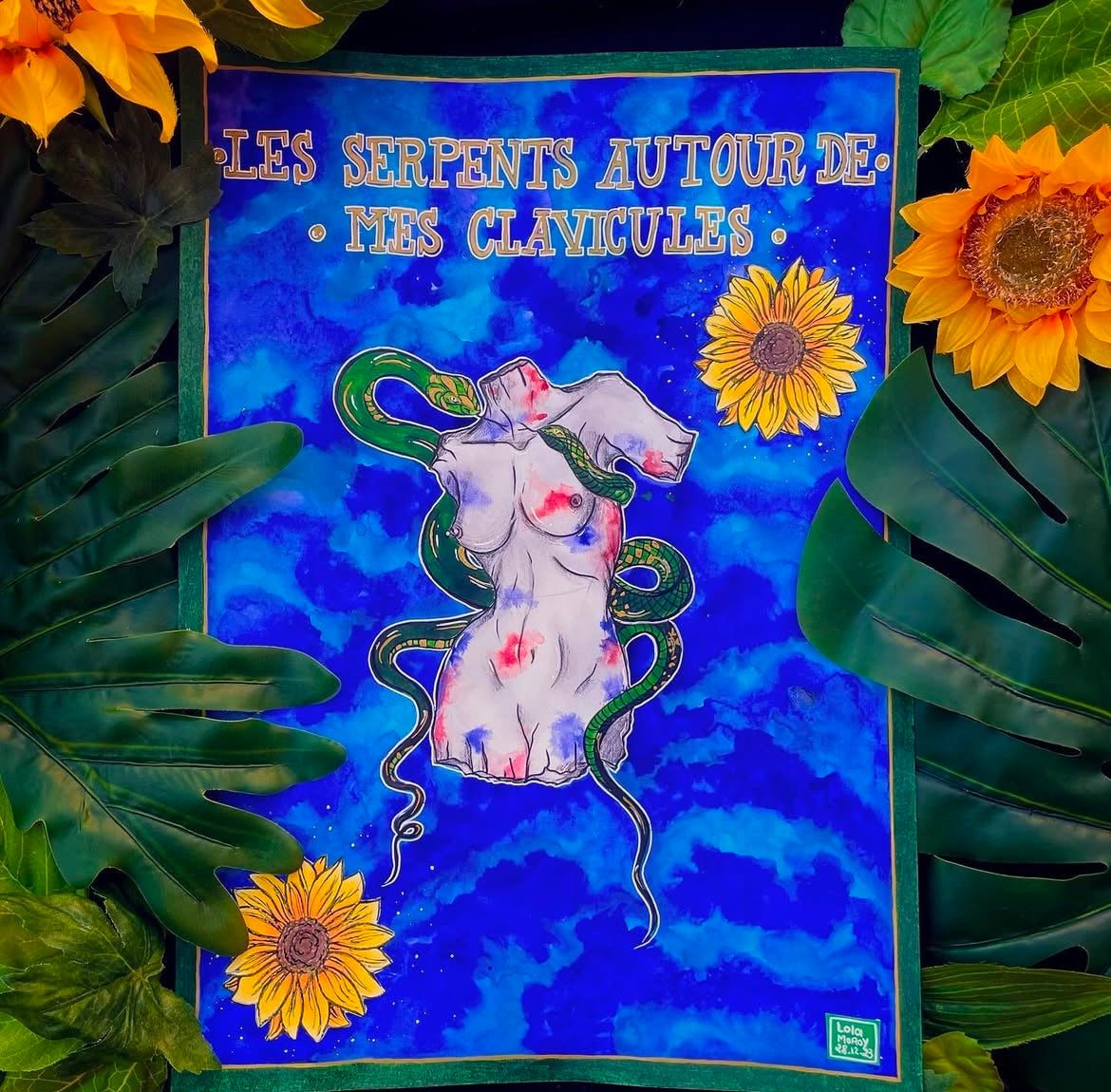 Les serpents autour de mes clavicules