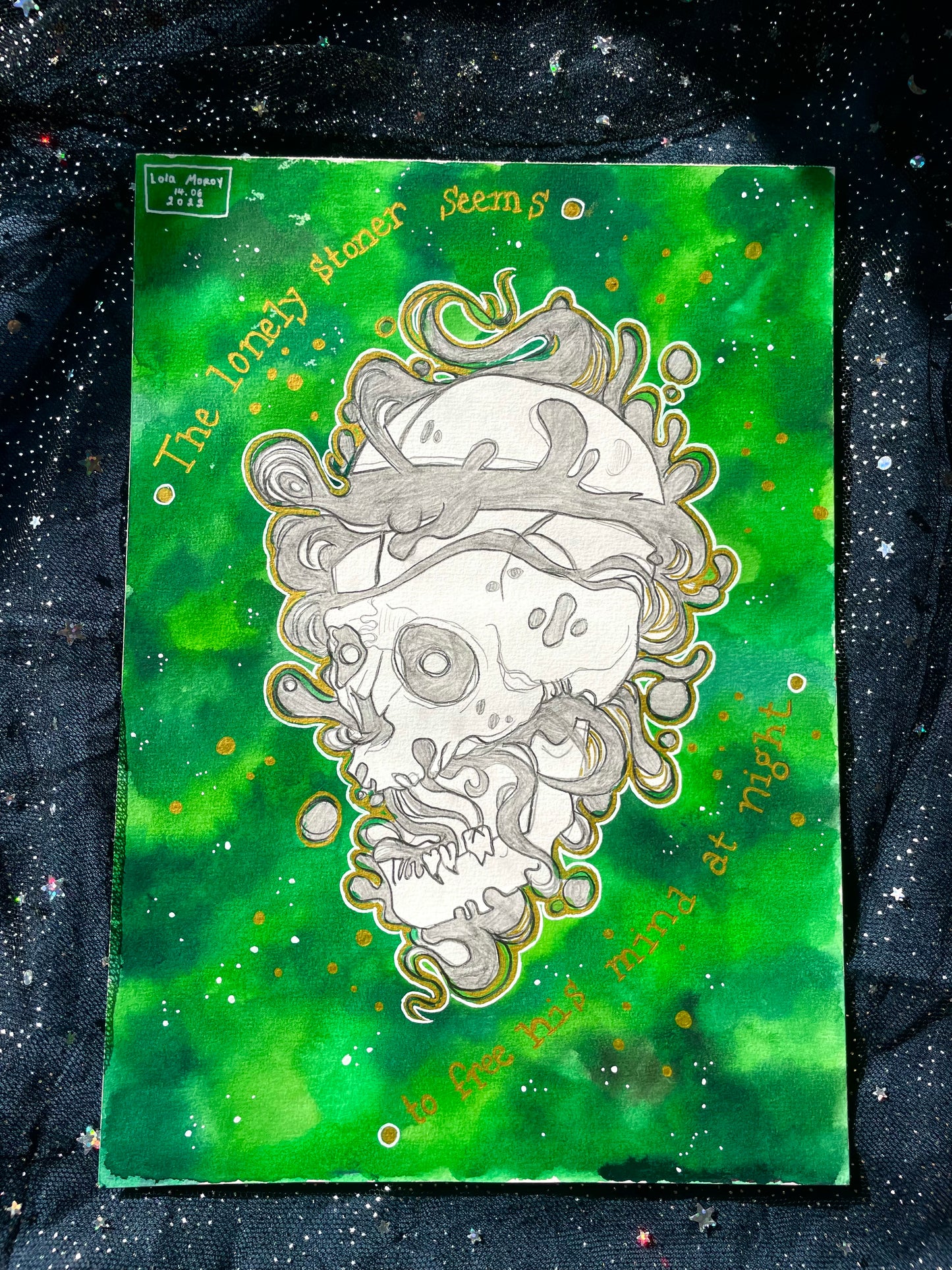 The lonely stoner seems to free his mind at mind