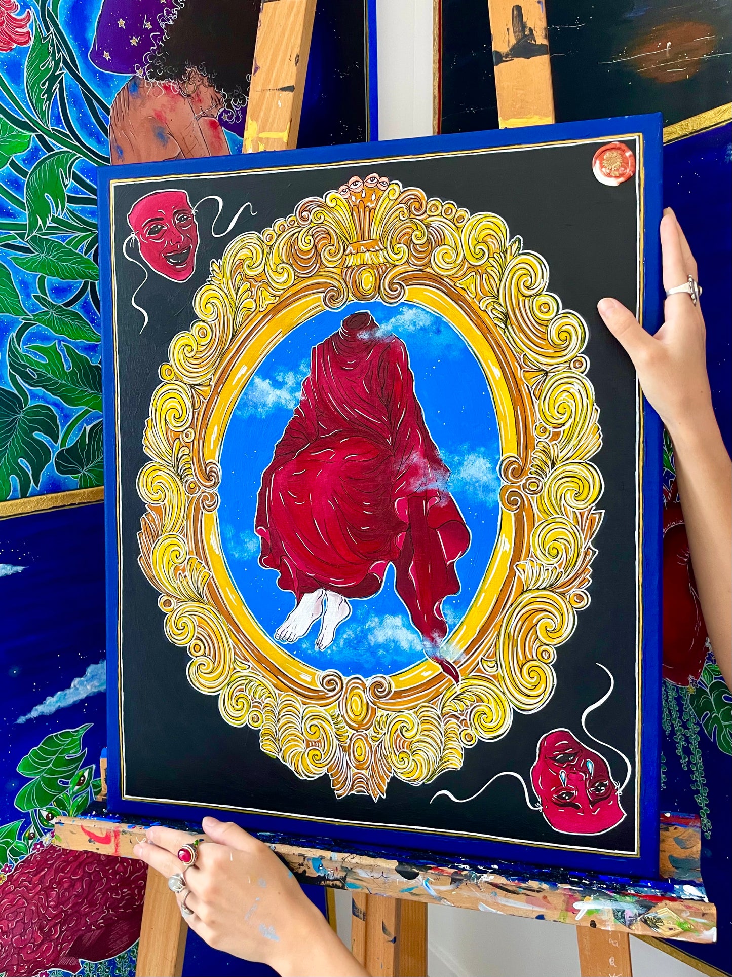 A l’intérieur de mon cadre, je ne porte jamais de masques