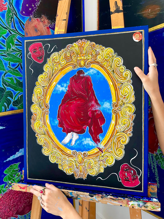 A l’intérieur de mon cadre, je ne porte jamais de masques