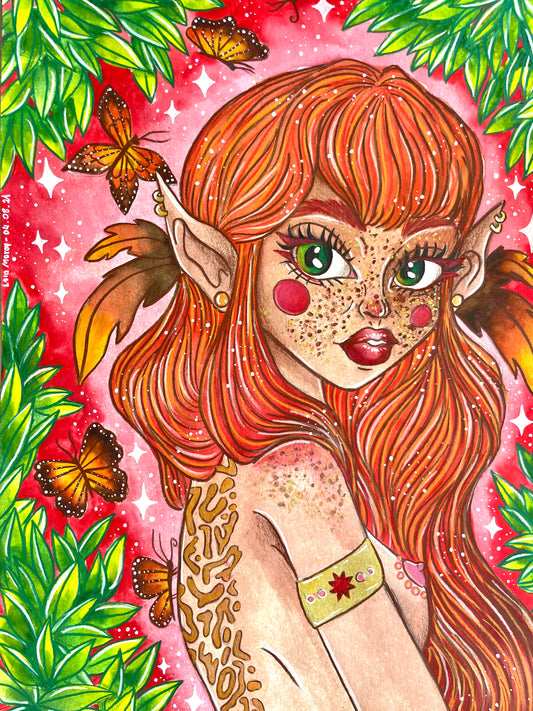 La dame aux papillons