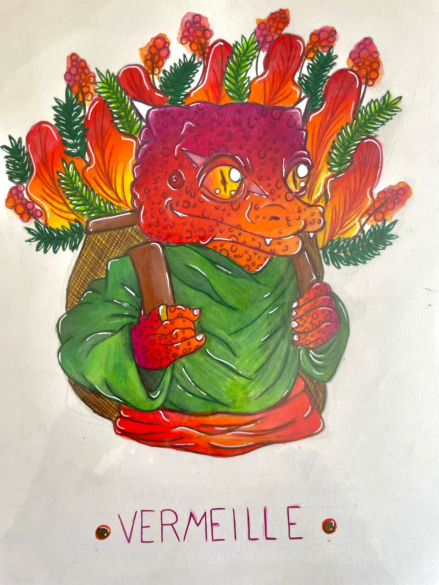 Vermeille, porteur de braises